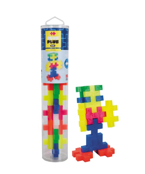 Plus-Plus Gelb/Blau Plus Plus 3286 15 Kreativ Bausteine Big Neon - Bild 4